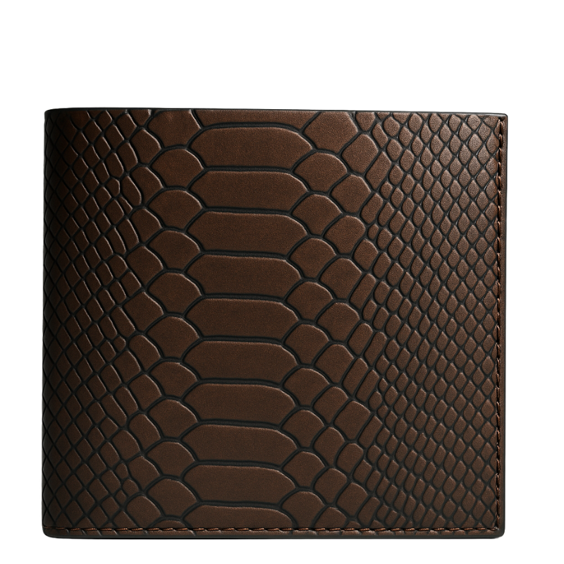 Italian Genuine Leather Black Multi Slot Wallet