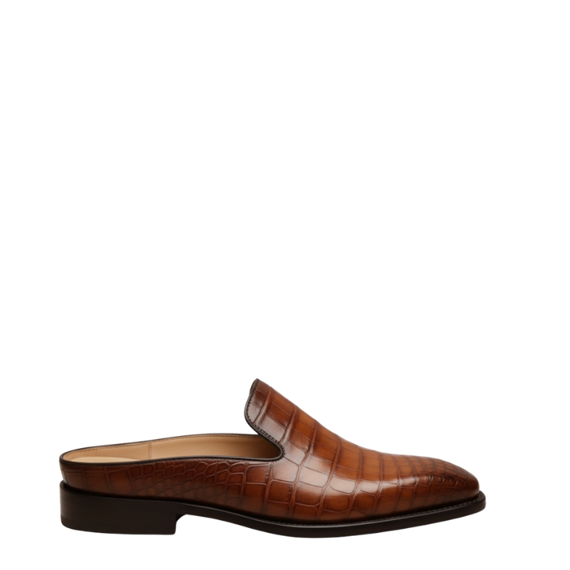 Cavalier Croc Slip On Mules