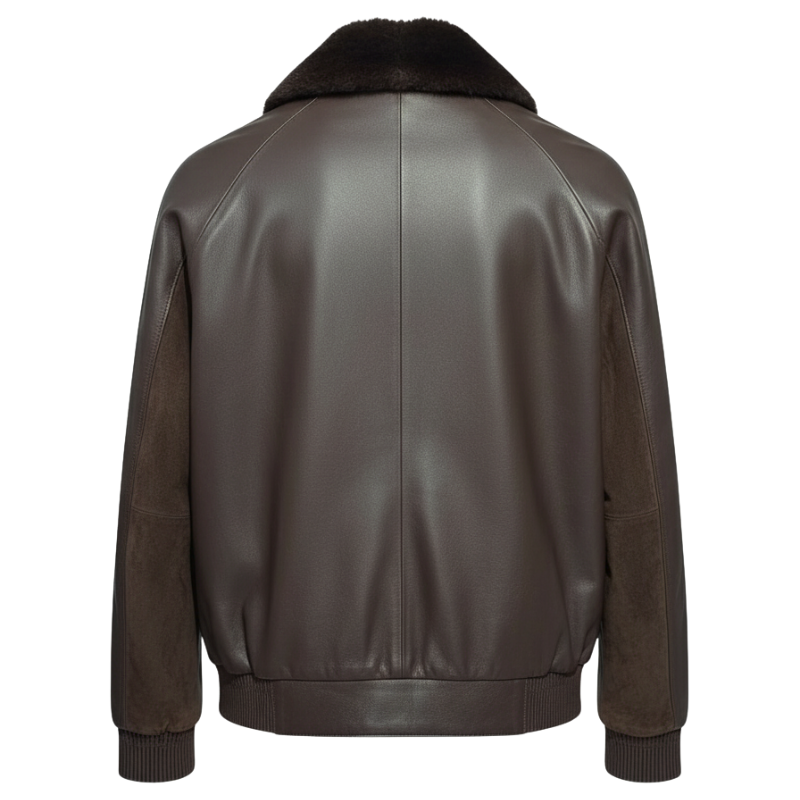 Italian Aviator Suede Leather Jacket