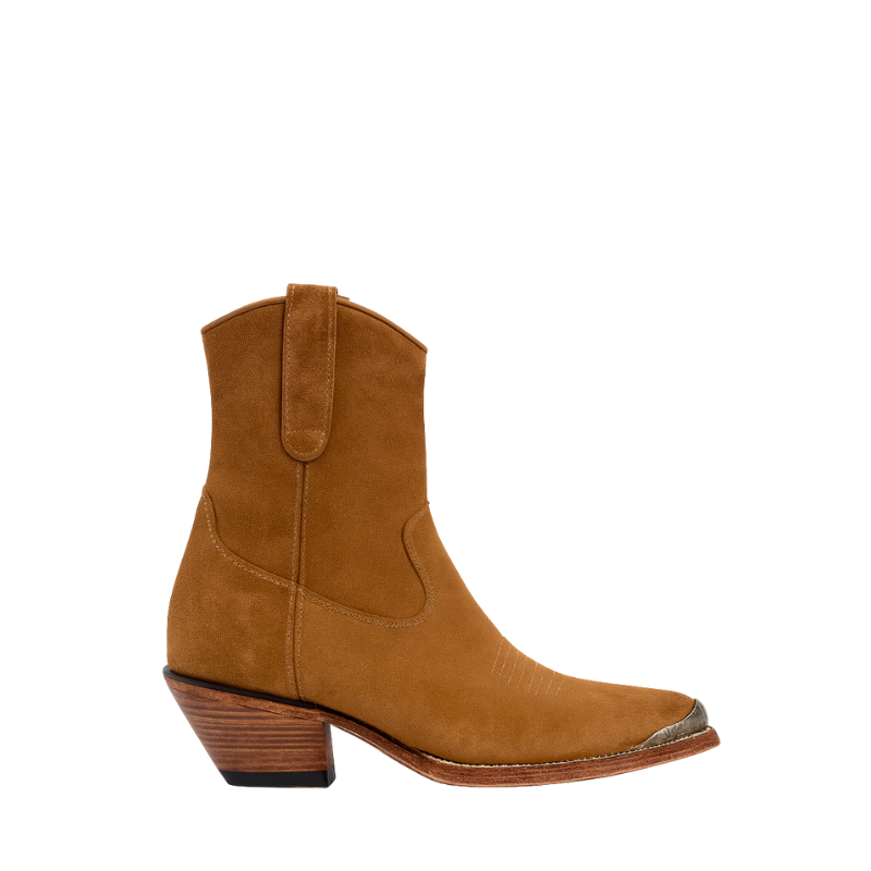 Mens Suede Leather With Side Zipper Boots