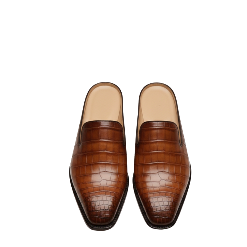 Cavalier Croc Slip On Mules