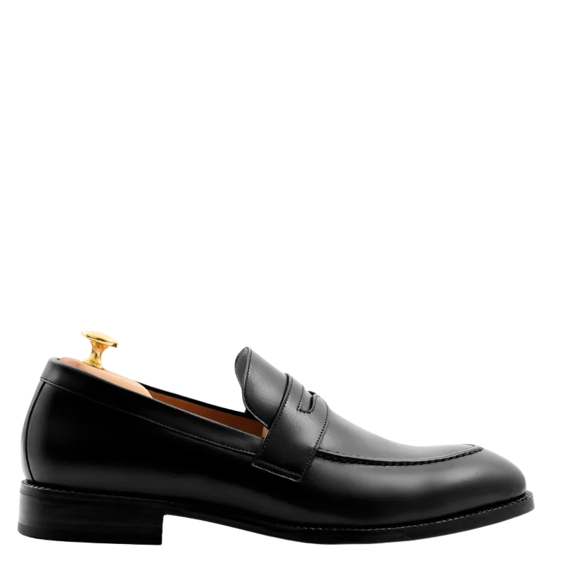 Men s Slip On Shoe with Stacked Heel