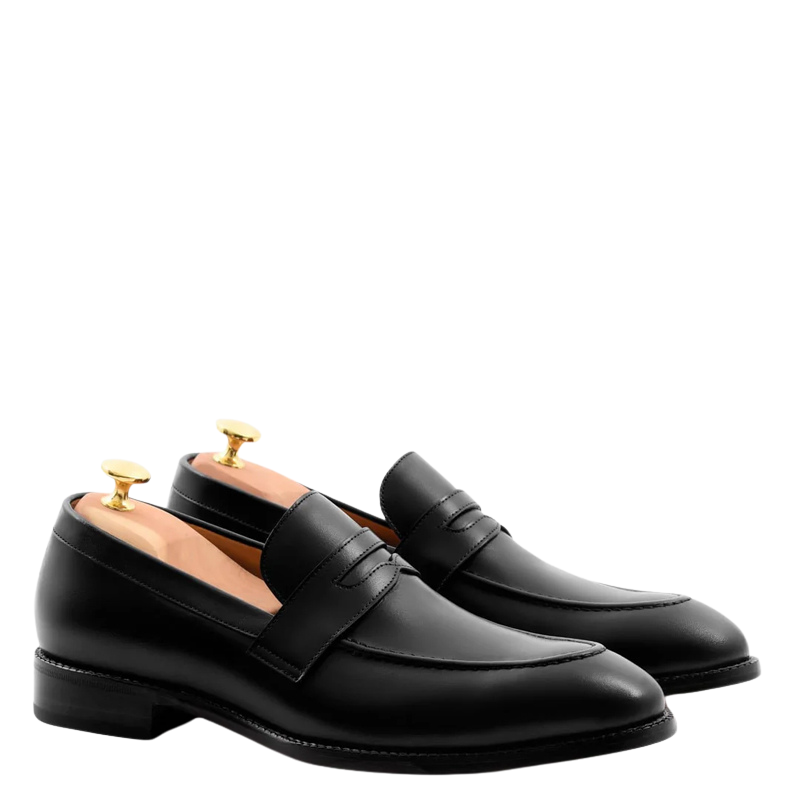 Men s Slip On Shoe with Stacked Heel