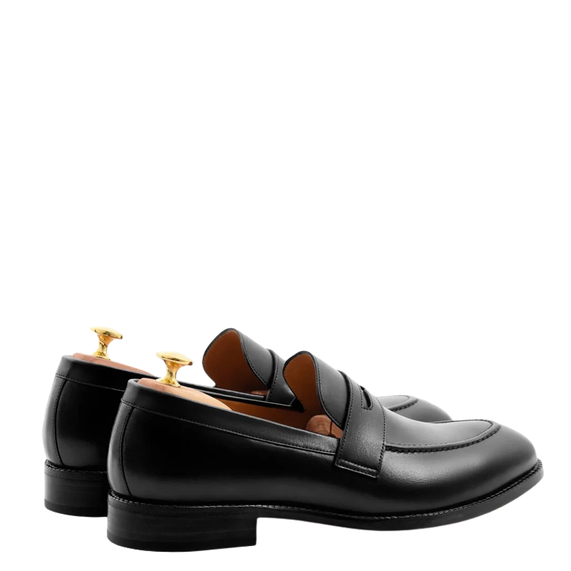 Men s Slip On Shoe with Stacked Heel