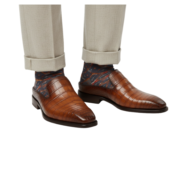 Cavalier Croc Slip On Mules