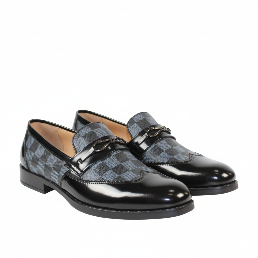 Luxury Dual textured Bit Loafers