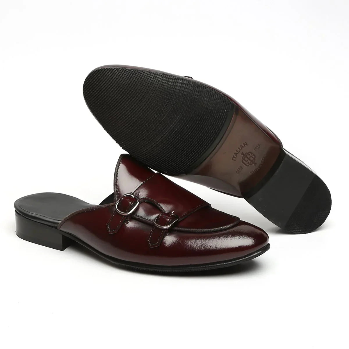 MULES WITH DOUBLE MONK STRAP