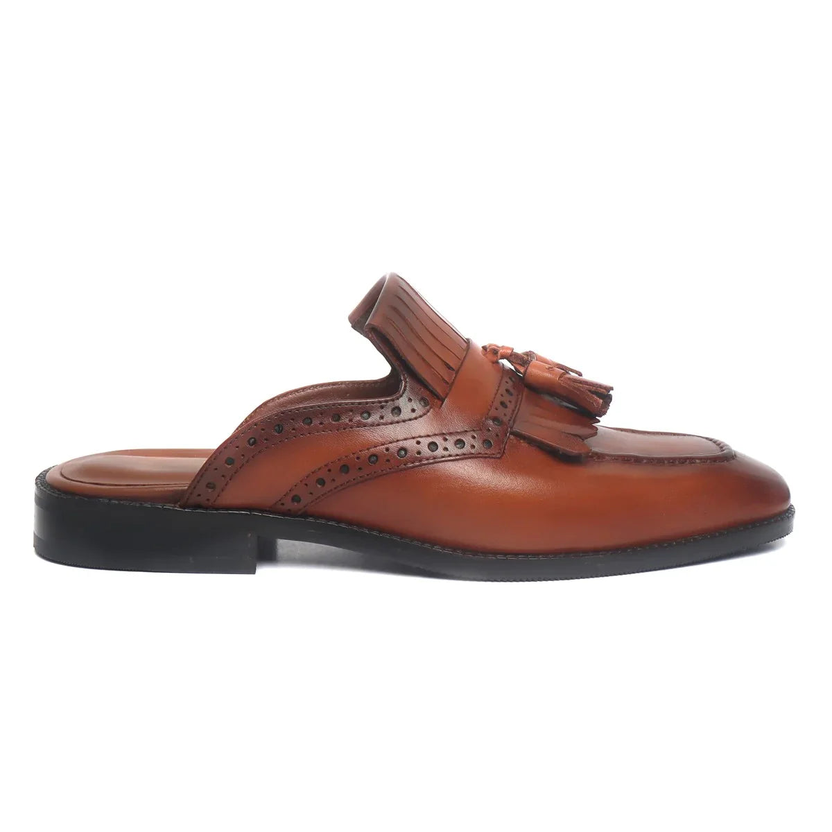 Tassel Leather Mules