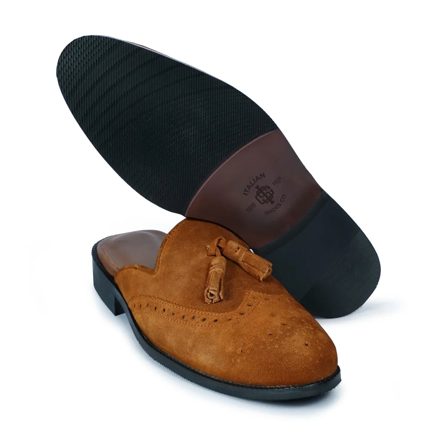 SUEDE LEATHER MULES