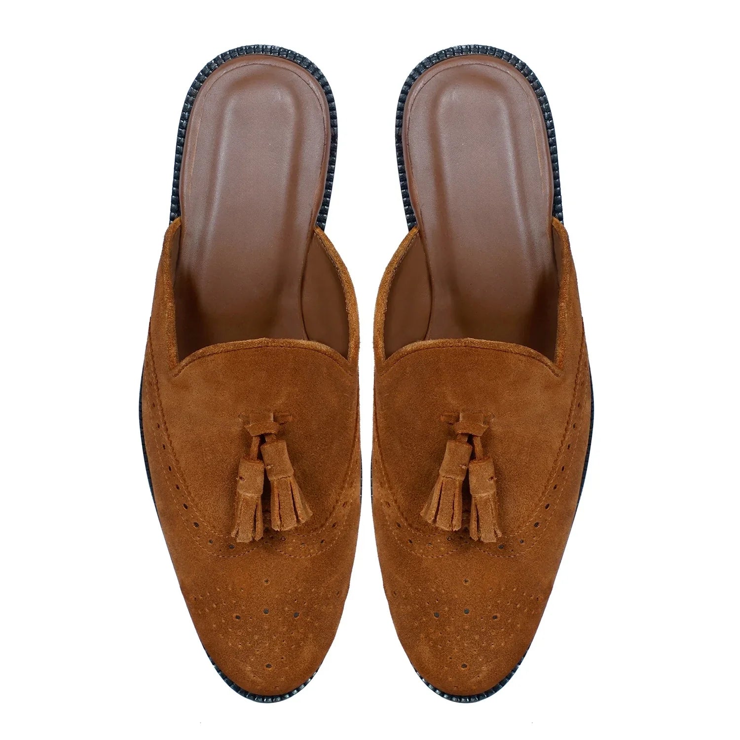 SUEDE LEATHER MULES