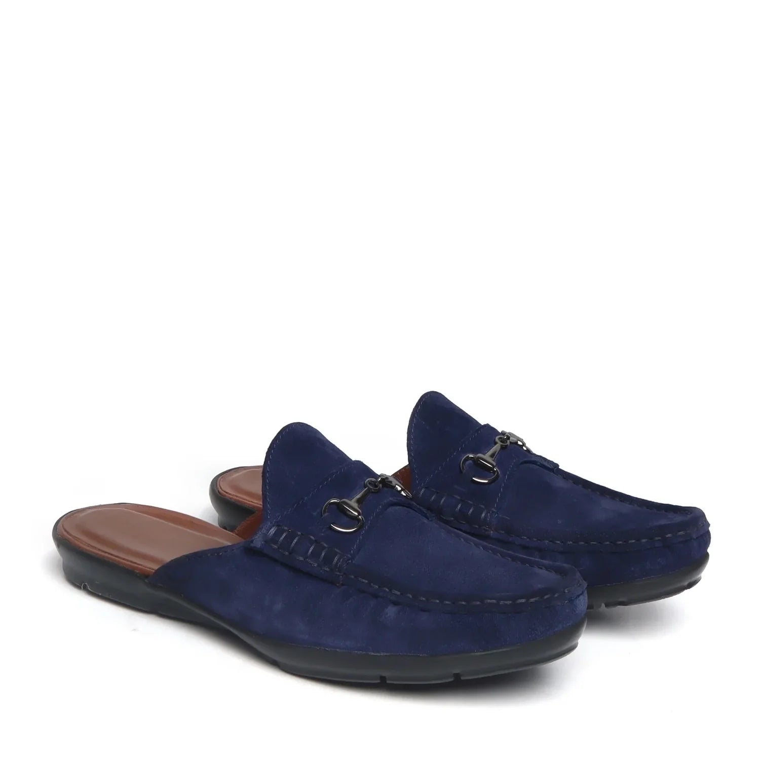 SUEDE LOAFER MULES