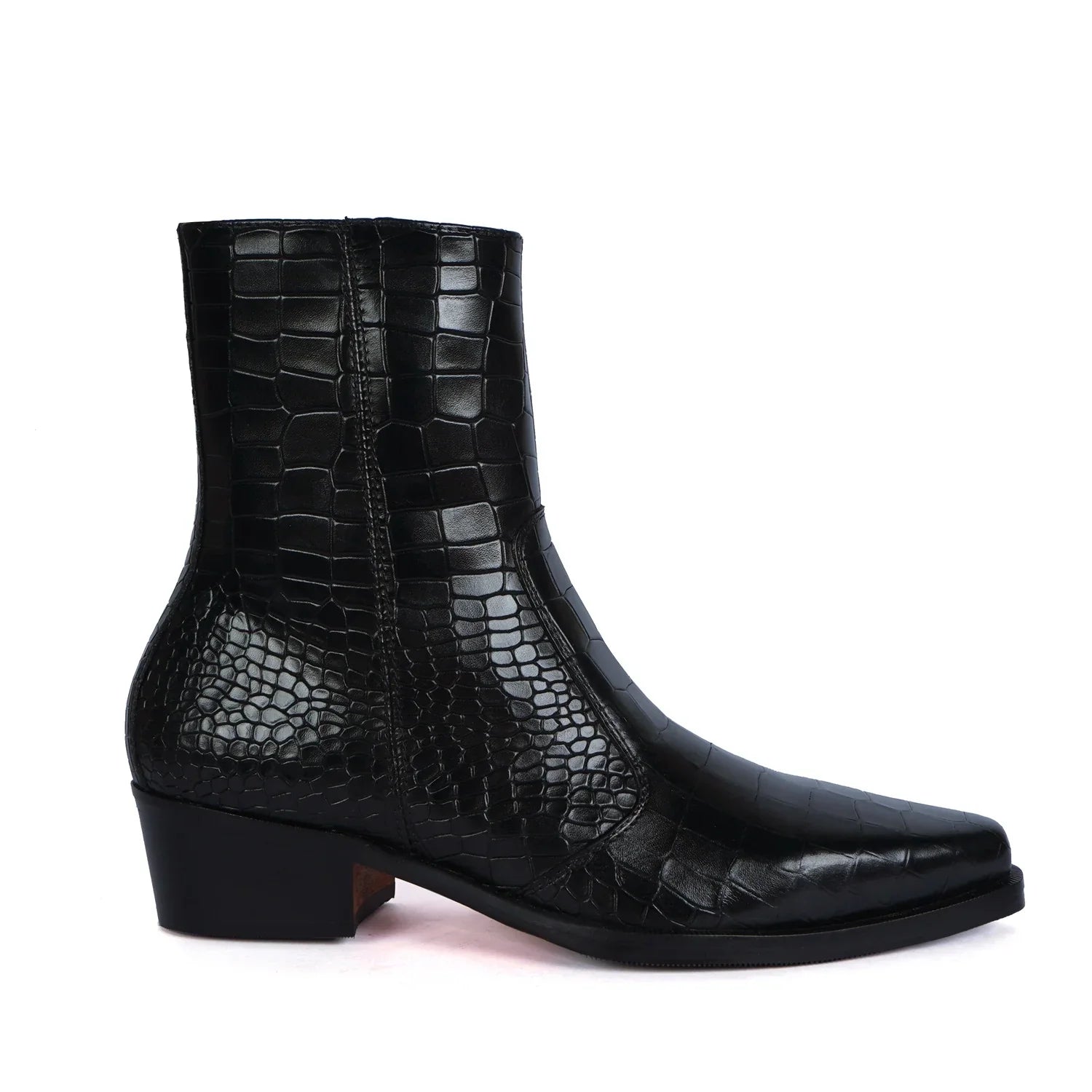 CROCO TEXTURED COW BOY BOOT