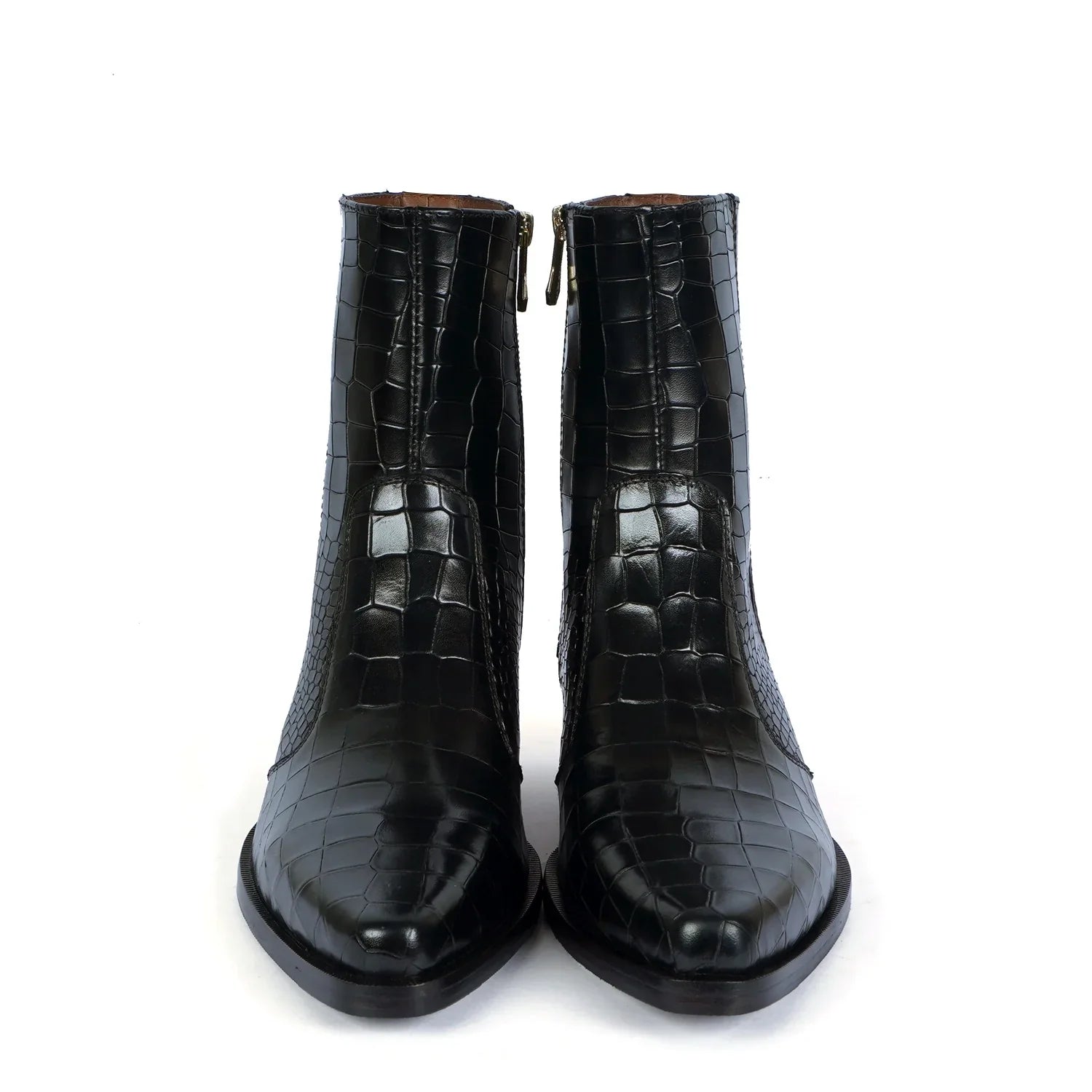CROCO TEXTURED COW BOY BOOT