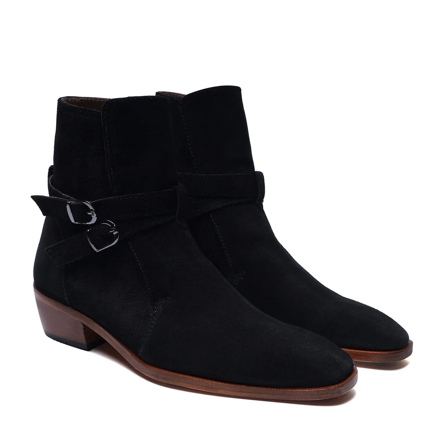 Black Suede Jodhpuri Boots