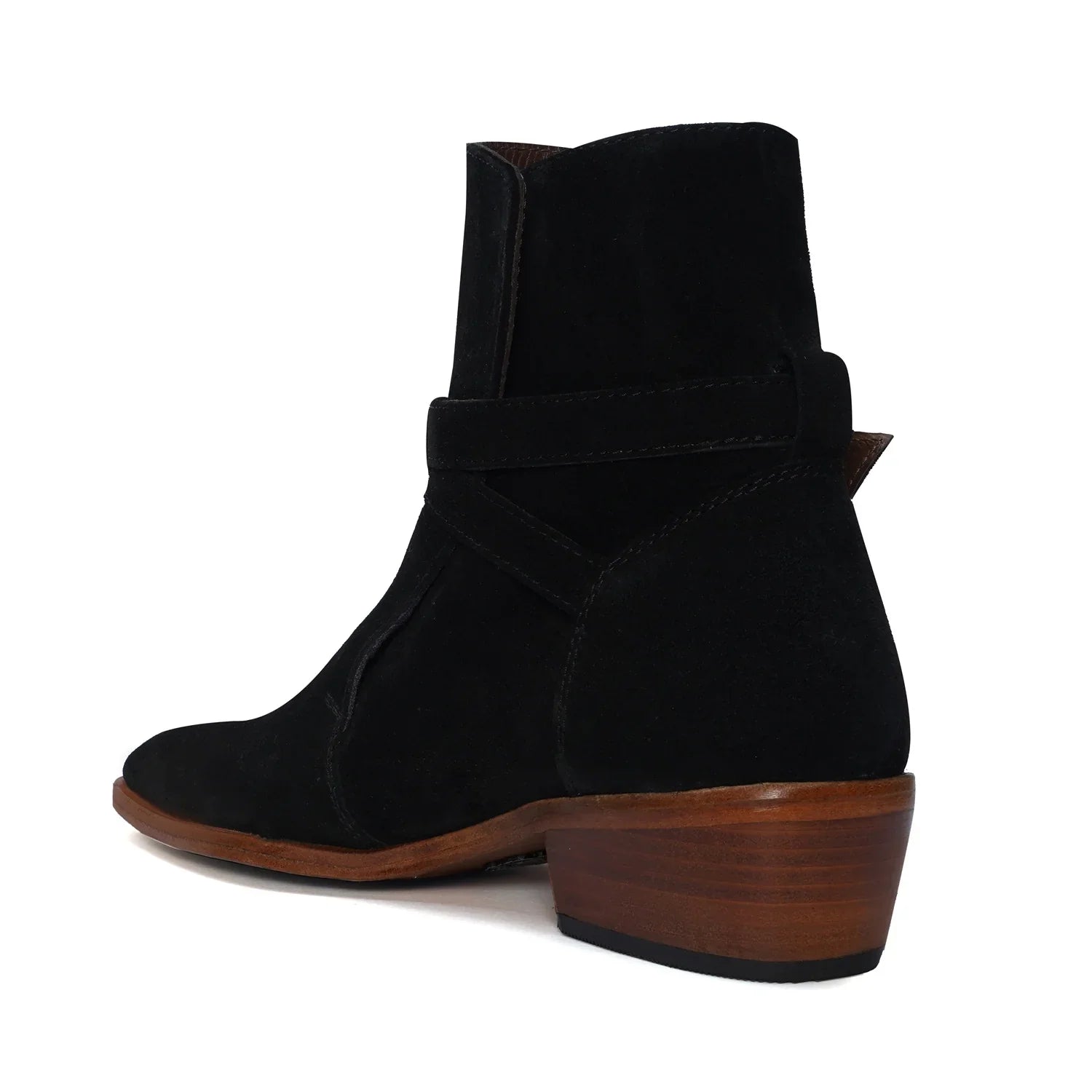 Black Suede Jodhpuri Boots