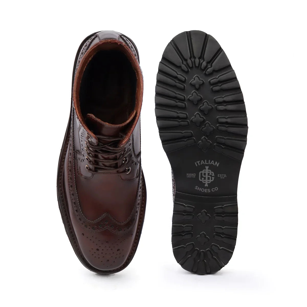 Dark Brown Biker Boots