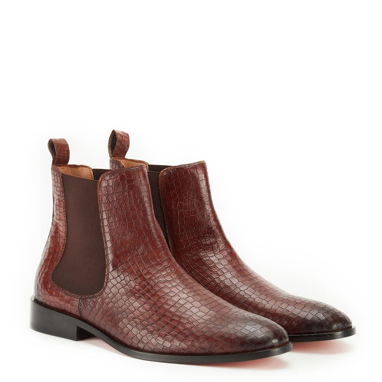 Brown Croco Boots