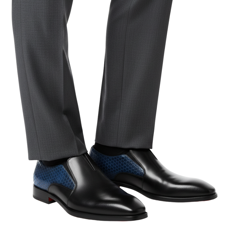 Velour Hex Midnight Sapphire Men s Formal Shoes