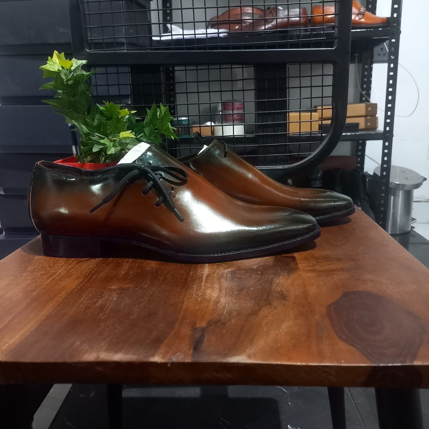 Derby Brown Leather shoes