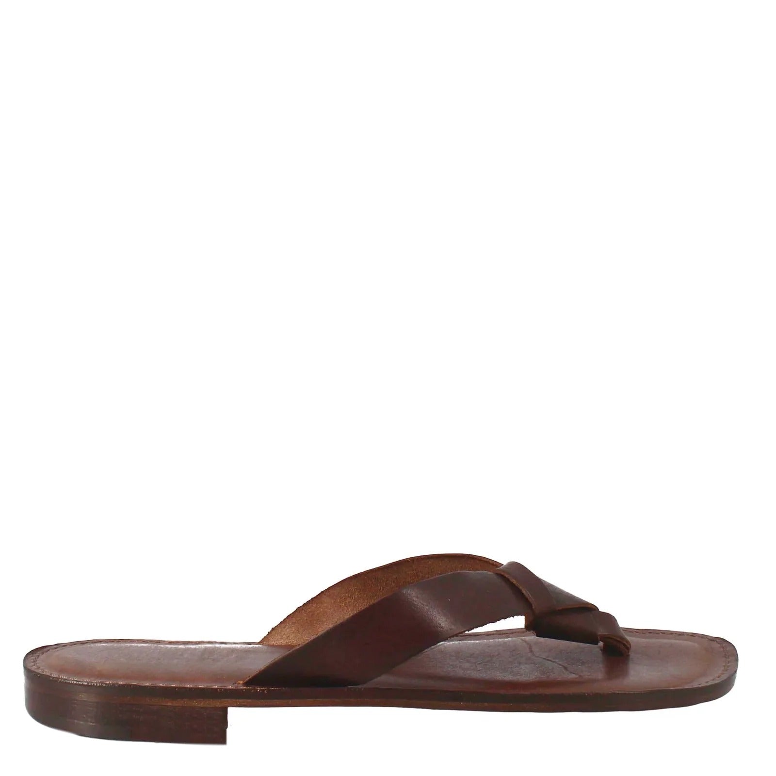 Brown Leather Gladiator Slipper for Mens