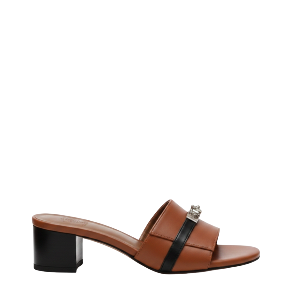 Women's Leather Luxury Comfort Blocks Sandals