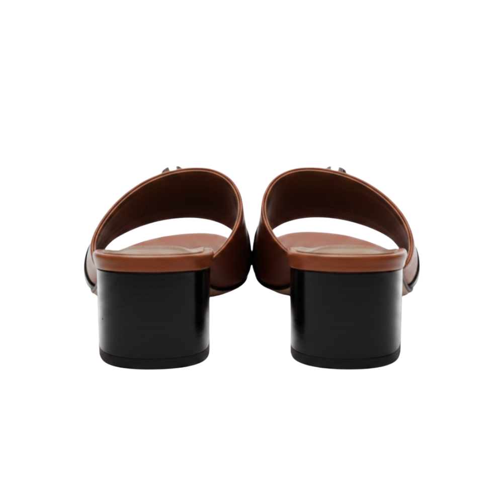 Women's Leather Luxury Comfort Blocks Sandals