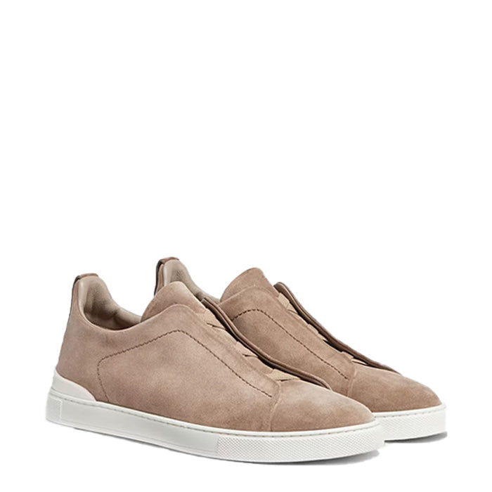 Handmade Suede Triple Stitch Sneaker