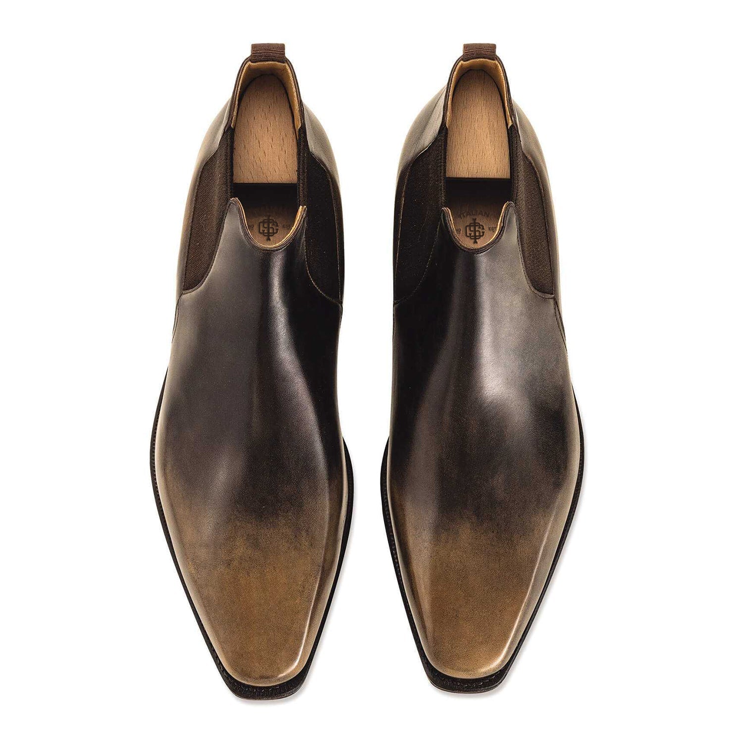 Old Calf Leather Boots