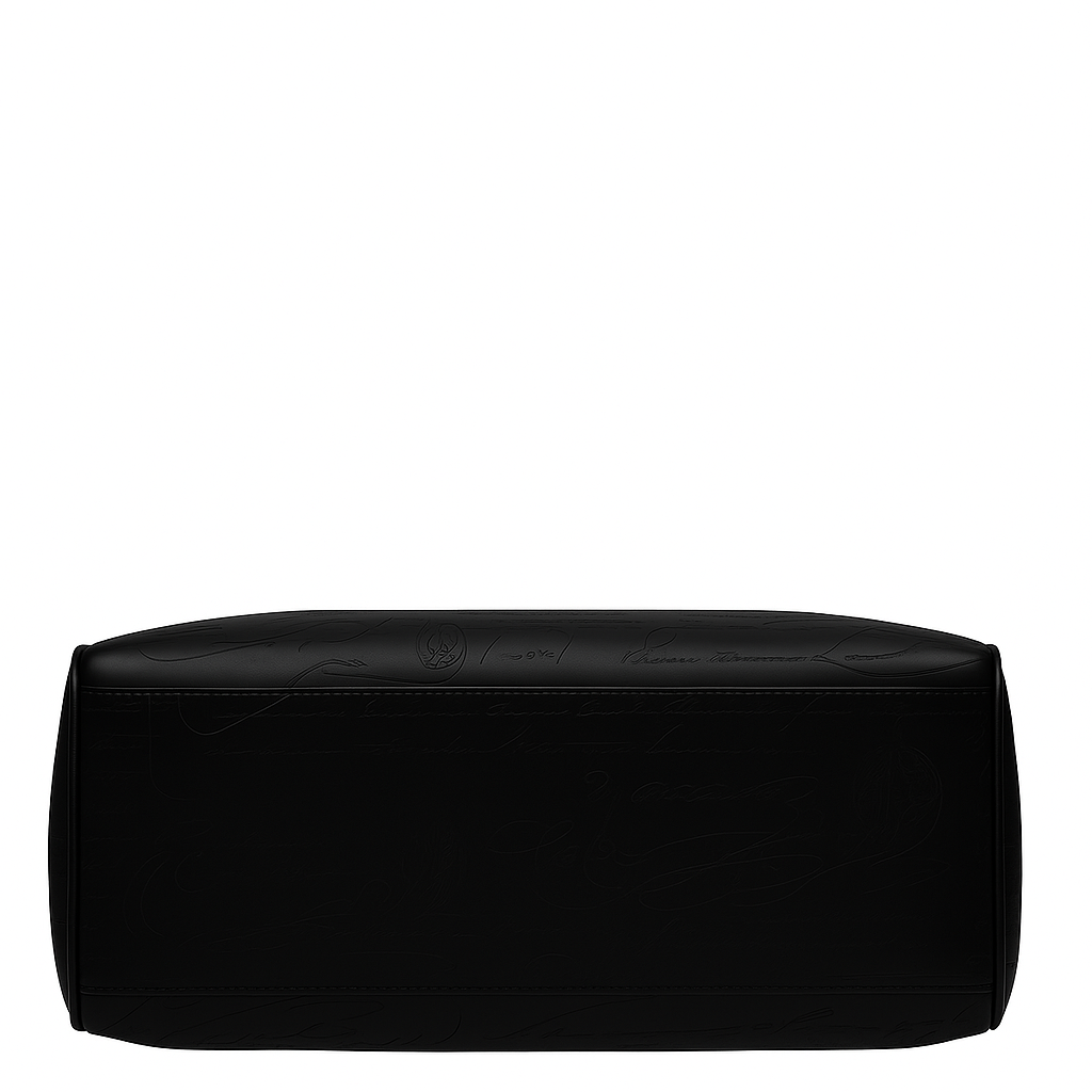 Premium Travel Duffel Leather Black Luggage Bag