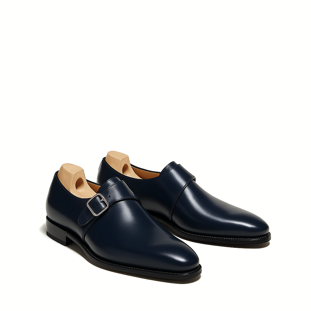 Classic Tan Monk Strap Leather Shoe