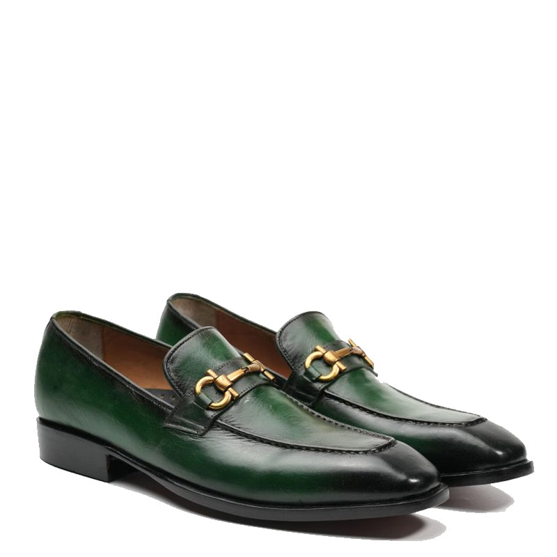 Raised Lake Stitch Apron Toe Men s Horsebit Loafer