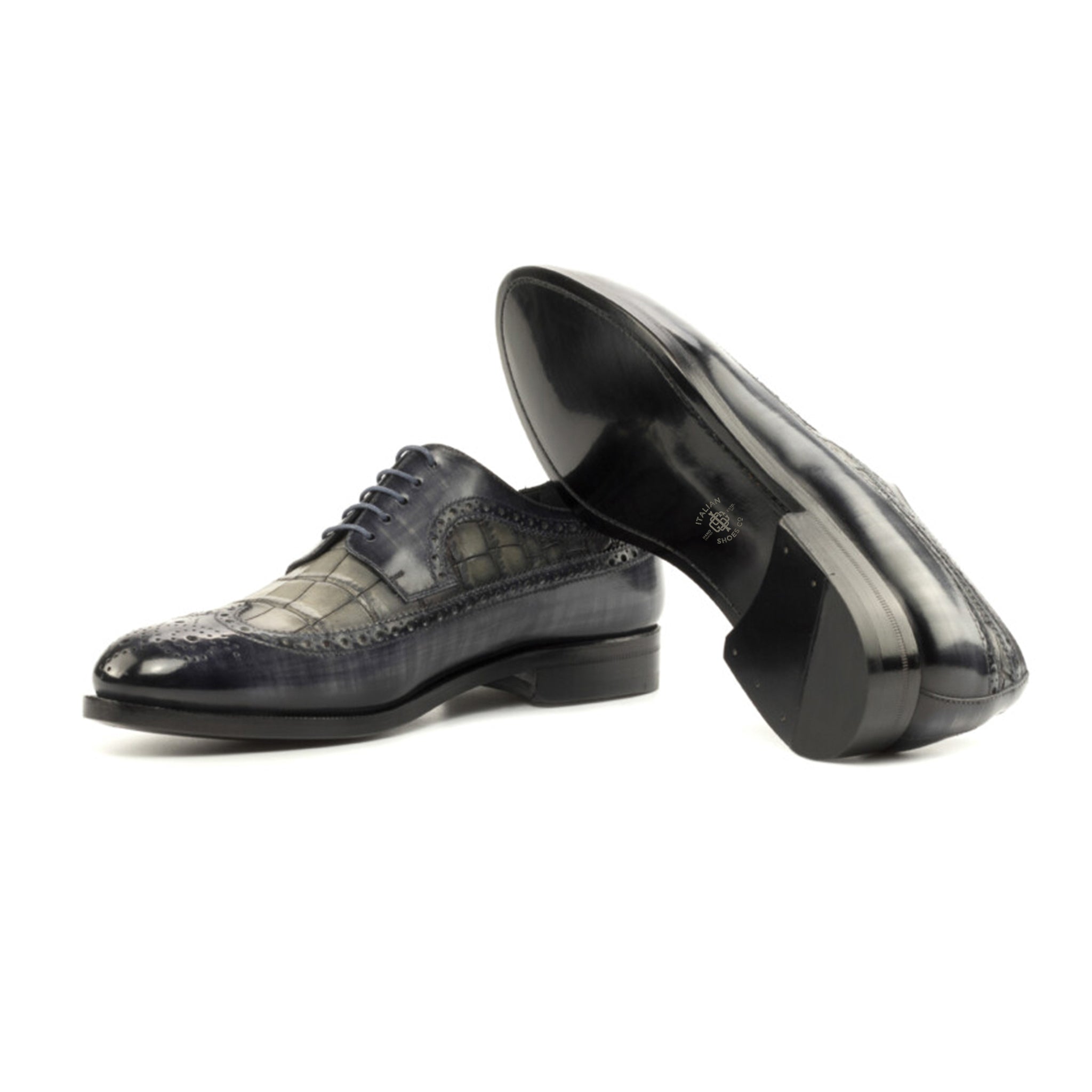 Patina Longwing Blucher Shoes
