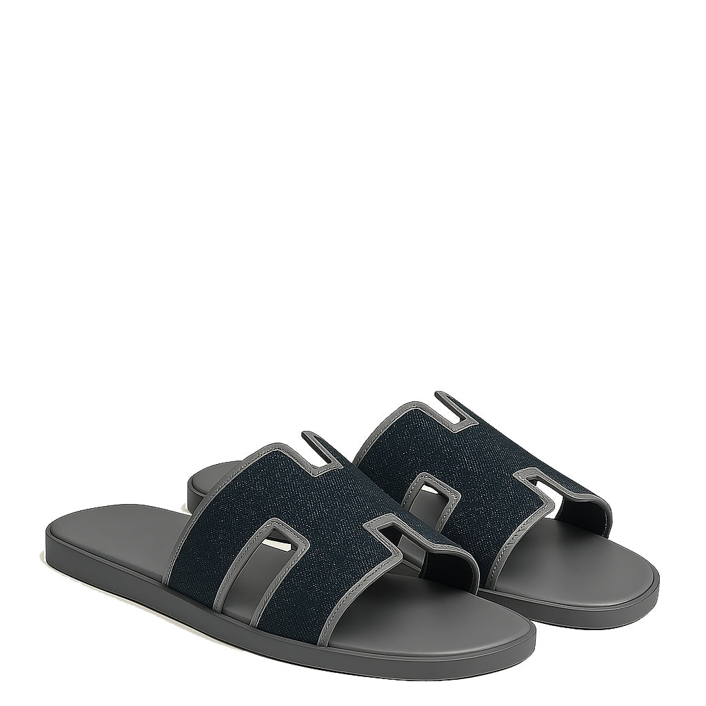 Haven Textured H Style Dual Slip-On in Canvas Blue and