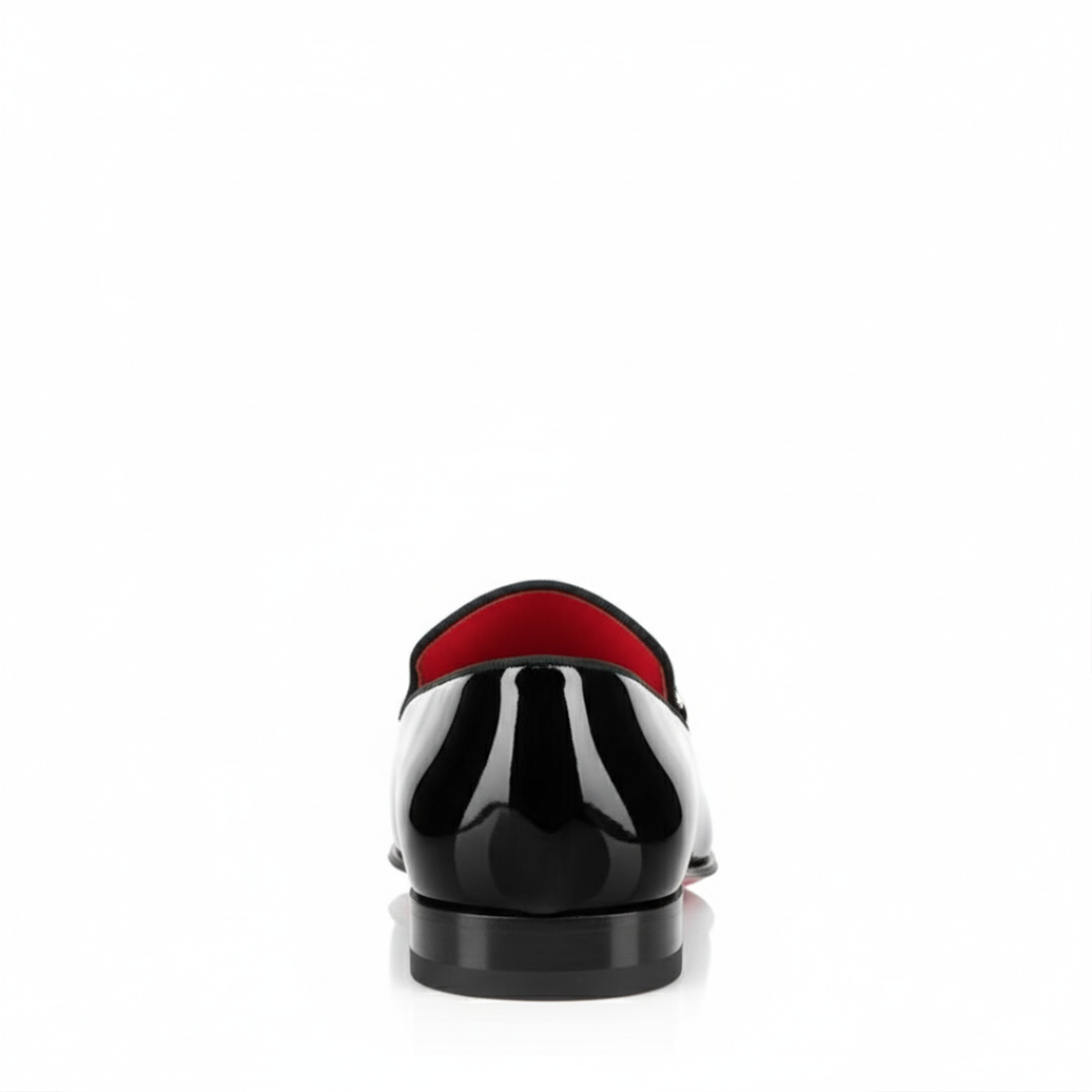 Italain Leather Loafers with Metallic Ornament