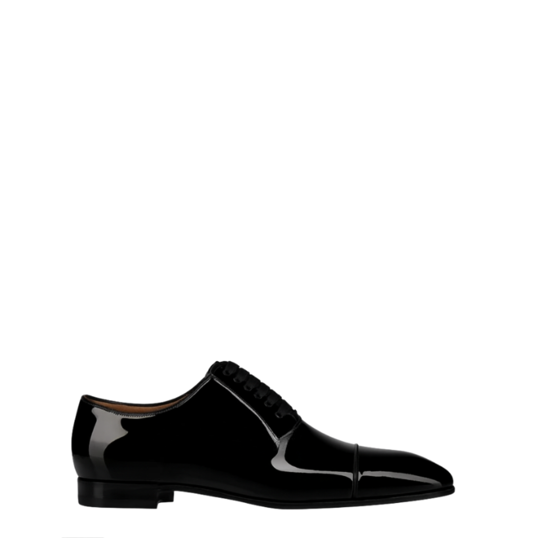 Classic Patent Leather Oxford Shoes for Men's
