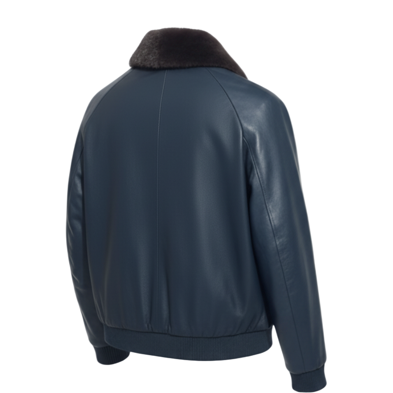 Italian Aviator Suede Leather Jacket