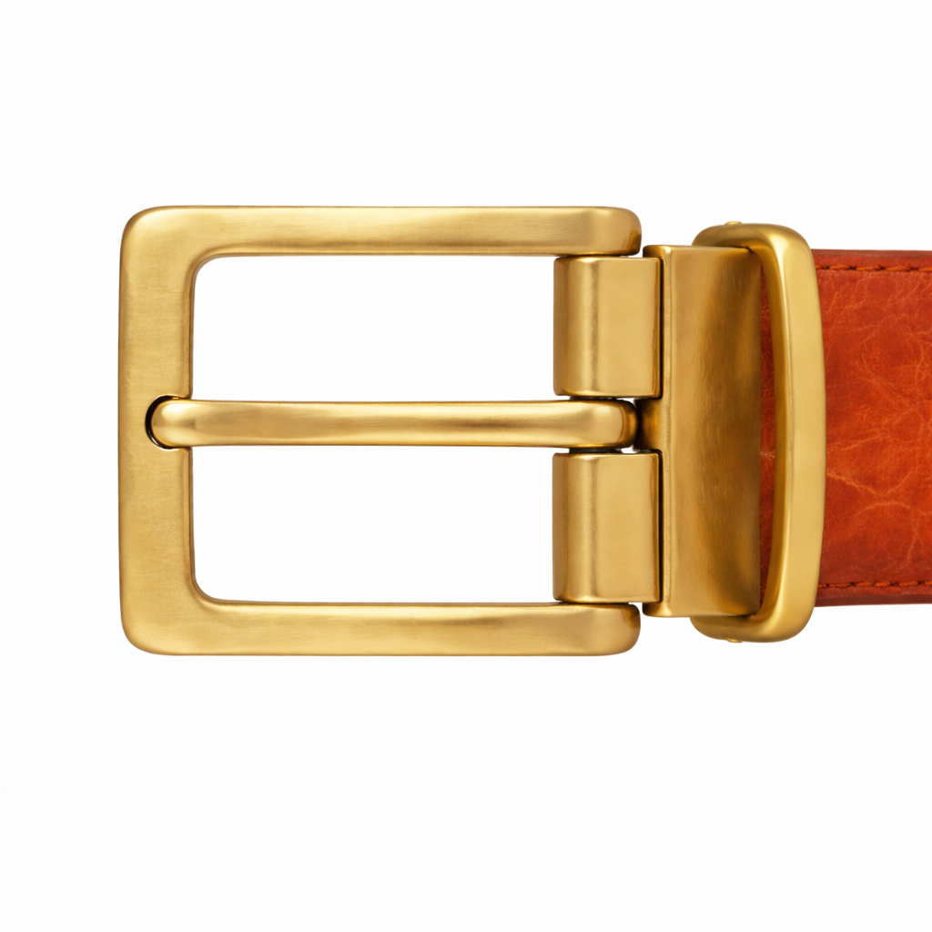 Men Solid Buckle Casual Leather Reversible Belt