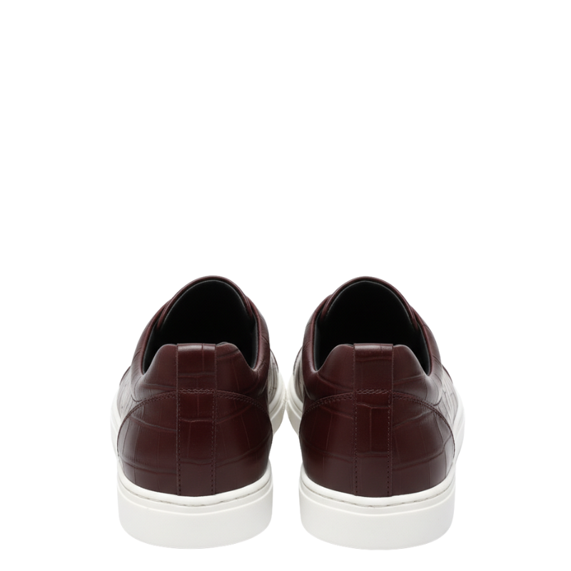 Croc Embossed Italian Luxe Slip On Sneakers