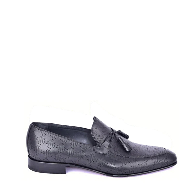 Tassel Trimmed Calfskin Loafers