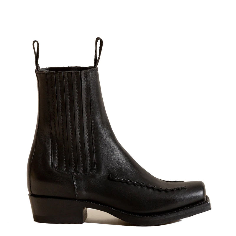 Men s Square Toe Braided Detail Chelsea Boot