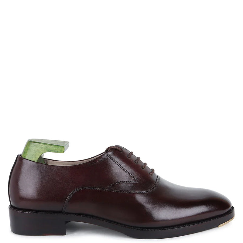 Patina Leather Formal Oxford Shoes For Men