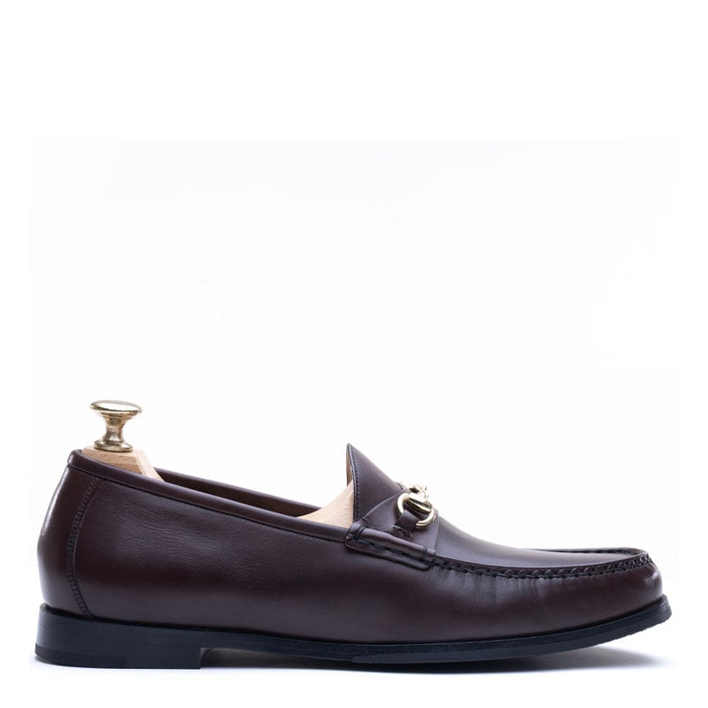 Men Tuscany Buckle Leather Black Loafer
