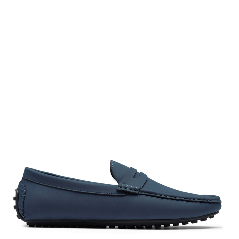 Heritage-Style Suede Moc Toe Penny Loafer