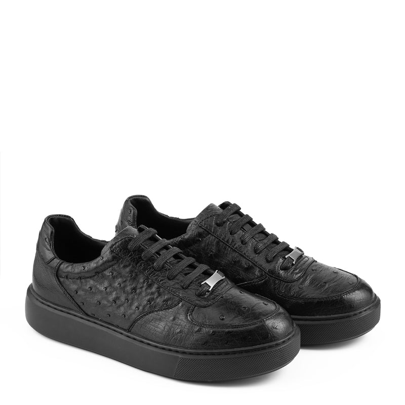 Premium Exotic Leather Blue Sneaker