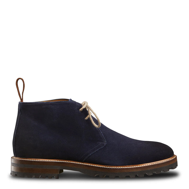 Suede Handmade Lace Up Leather Chukkas Boots