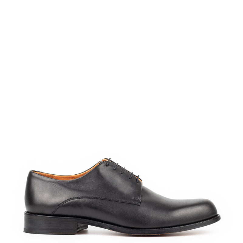 Leather Polished Plain Italian Derby Shoe