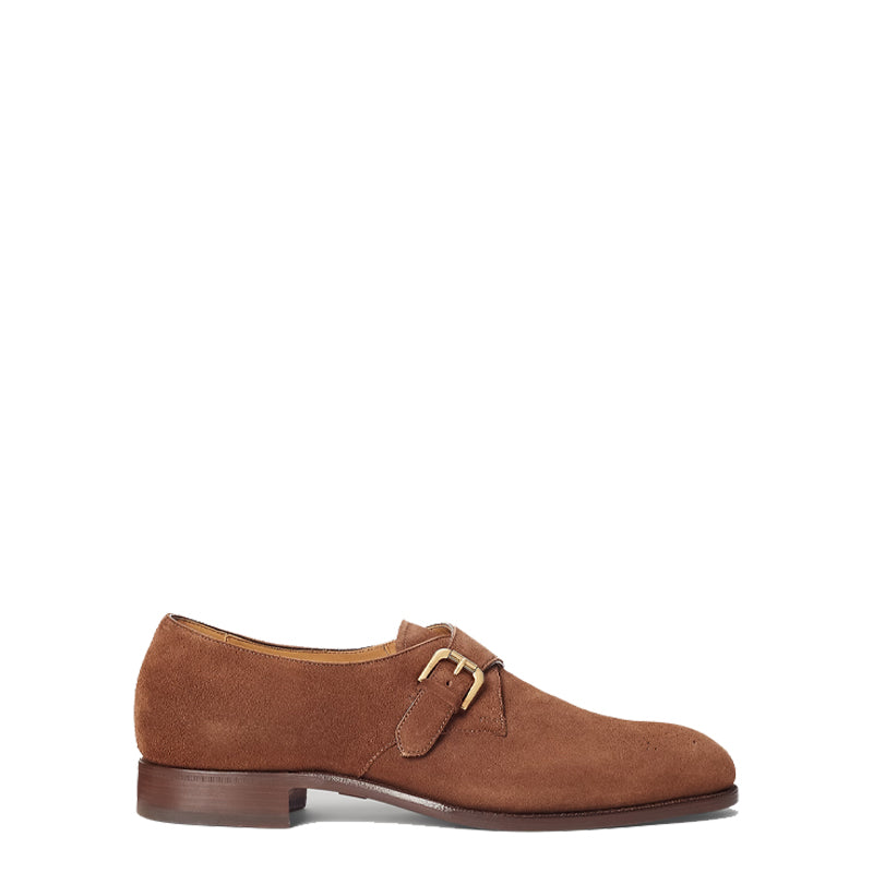 Men Suede Leather Single Monk Strap