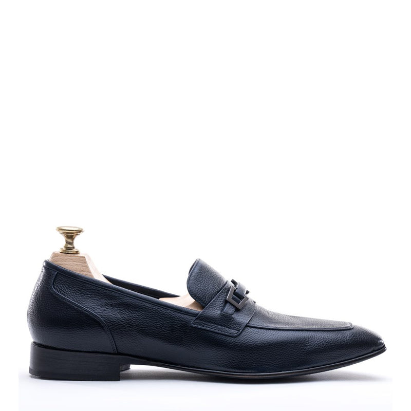 Men Solid Slip-On Trim Leather Loafer