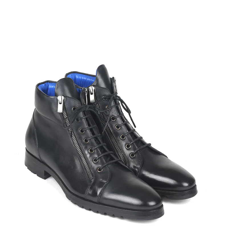 Men Custom Handmade Leather Side Zipper Ankle Boot