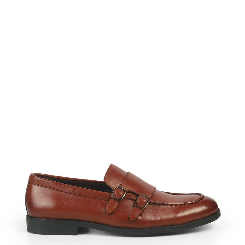 Classic Pure Leather Double Monkstraps Shoe